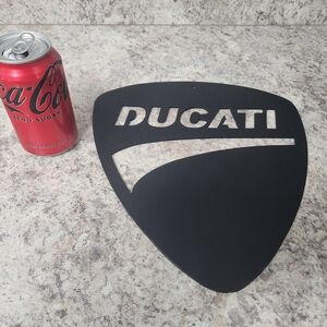 Ducati Black Metal Wall Art